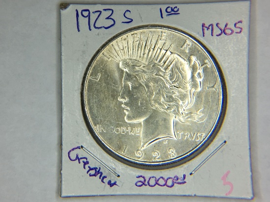 1923 S Peace Dollar