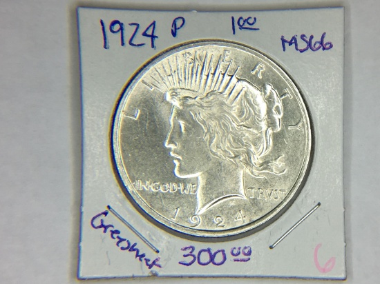 1924 Peace Dollar