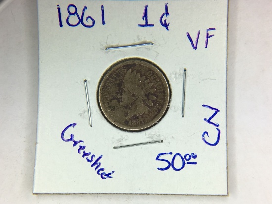 1861 Indian Head Cent