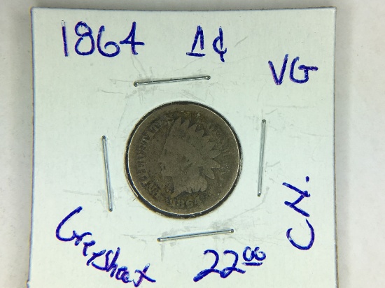 1864 Indian Head Cent