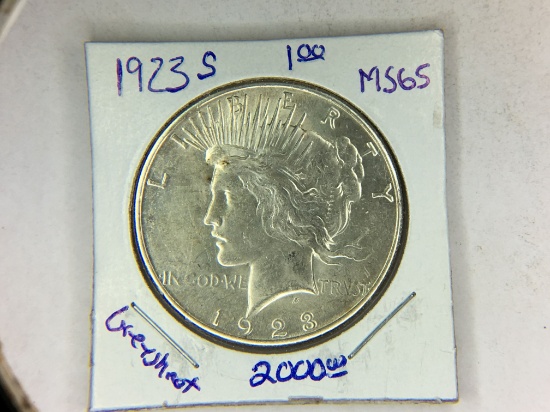1923 S Peace Dollar