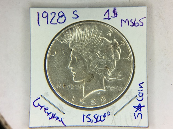1928 S Peace Dollar