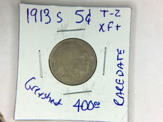 1913 S Type 2 Buffalo Nickel
