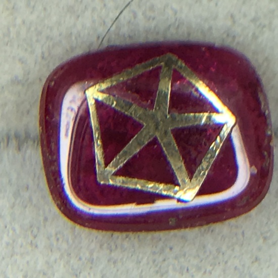4.66 Carat Ruby With Goldstar