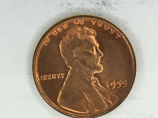 1955 Poor Man's Double Die Lincoln Cent