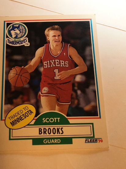 Scott Brooks Fleer 1990 #140