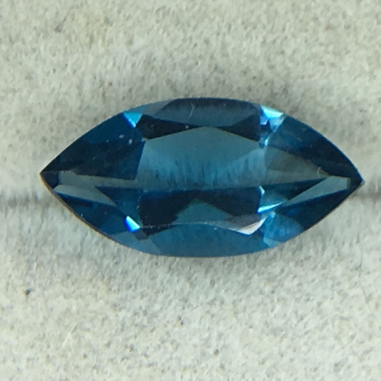 3.06 Carat Marquise Cut London Blue Topaz