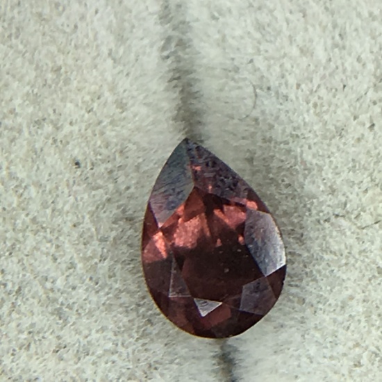 .98 Carat Pear Shaped Raspberry Garnet