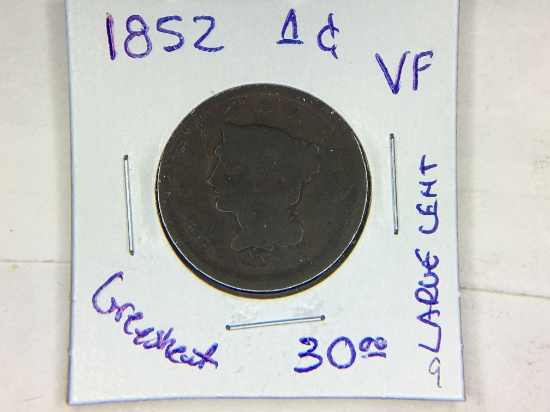 1852 Large Cent