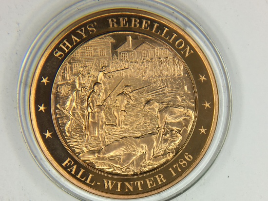 1 1/4 Ounce Bronze "1786 Shays Rebellion"