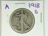 1918 Walking Liberty 1/2 Dollar