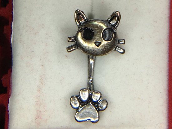 Cat Piercing Pin