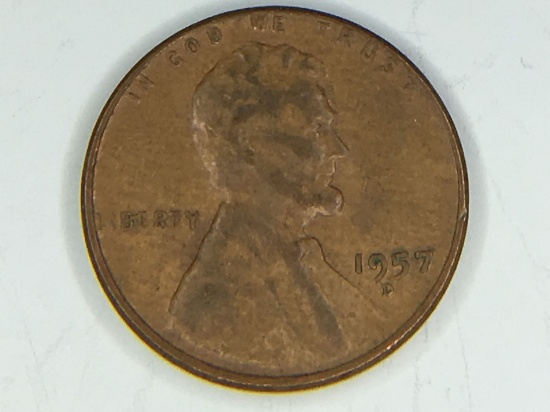 1957 D Lincoln Cent