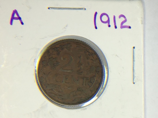 1912 Nederland 2 1/2 Cent