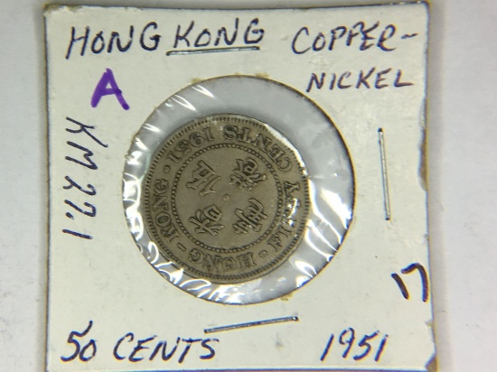 1951 Hong Kong 50 Cent