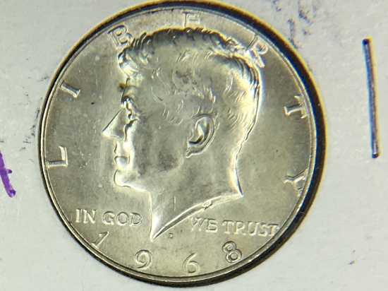 1968 D Kennedy 1/2 Dollar