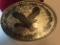 Large Belt Buckle With Eagle Silver In Color