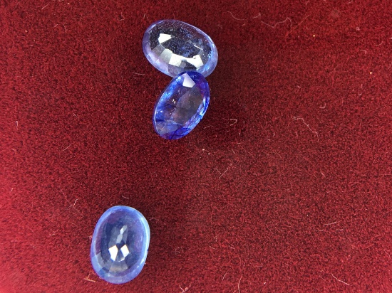 (3) Blue Sapphires