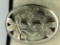 .925 Sterling Silver Ladies Vintage Brooch 1.75 X 1.25