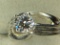 .925 Sterling Silver Ladies 1 Carat Engagement Ring