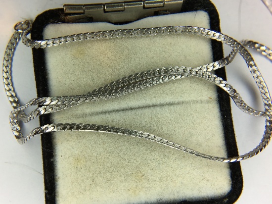 .925 Sterling Silver Unisex Curb Link Necklace