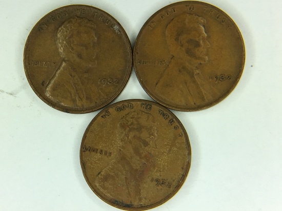 (3) 1932 Lincoln Cents