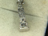 .925 Sterling Silver Ladies Empire State Building Charm