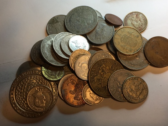 (50) Mixed Foreign Coins