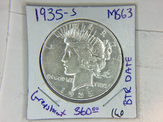 1935 S Peace Dollar