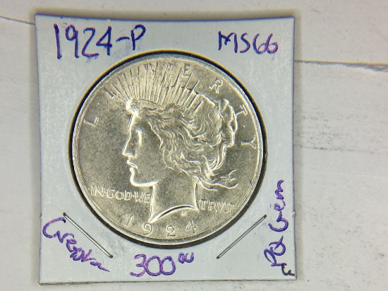 1924 P Peace Dollar