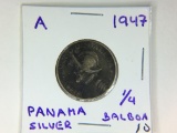 1947 1/4 Balboa Panama