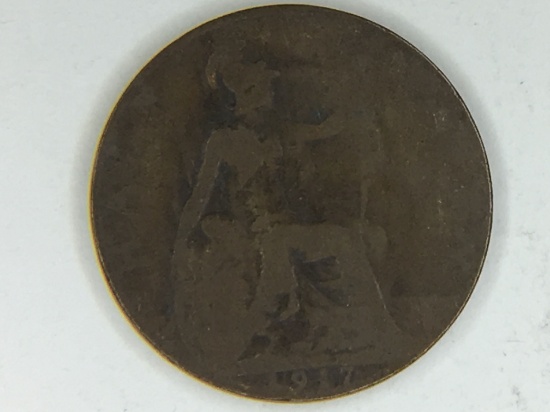 1917 English Half Penny