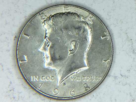 1968 D Kennedy Half Dollar