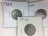 (3) Canadian Nickels