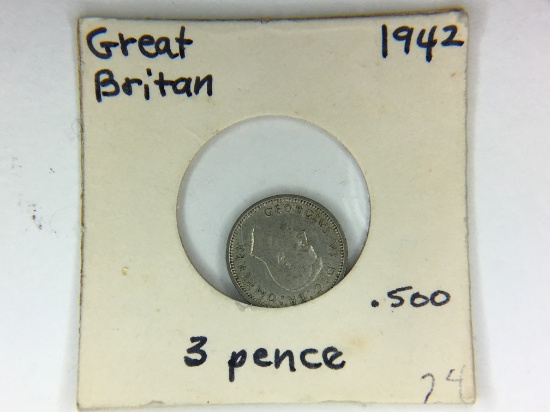 1942 Great Britian 3 Pence