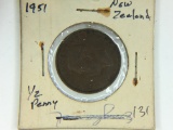 1951 New Zealand 1/2 Penny