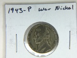 1943 – P Silver War Nickel