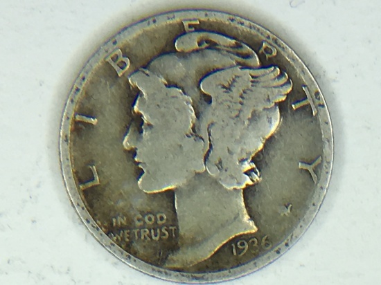 1936 Mercury Dime