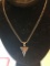.925 Sterling Silver Ladies 2 Carat Gemstone Pendant On 16 Inch Bead Chain