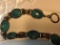 .925 Sterling Silver Ladies Large Turquoise Bracelet