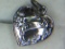 .925 Sterling Silver Ladies Puffed Heart Pendant