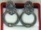 .925 Sterling Silver Ladies Designer Earrings