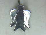 .925 Sterling Silver Ladies Angel Pendant