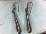 .925 Sterling Silver Ladies Drop Earrings