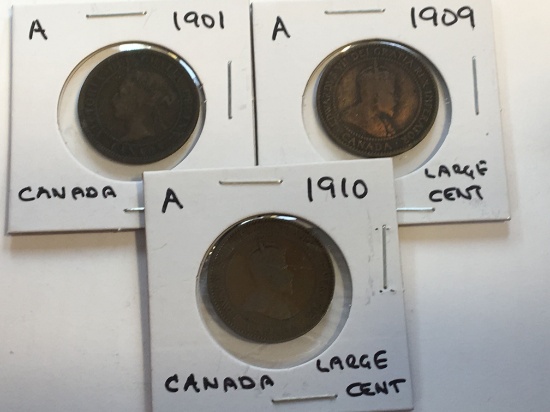 (3) Canadian Large Cent