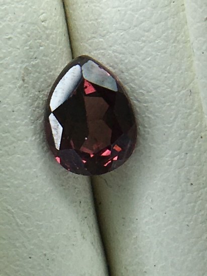 .98 Carat Pear Shaped Raspberry Garnet