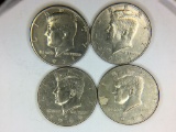 (4) Kennedy Half Dollars