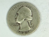 1943 Silver Washington Quarter
