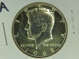 1968 S Silver Kennedy Half Dollar