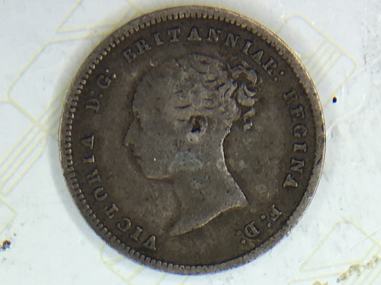 1845 Great Britain 4 Pence